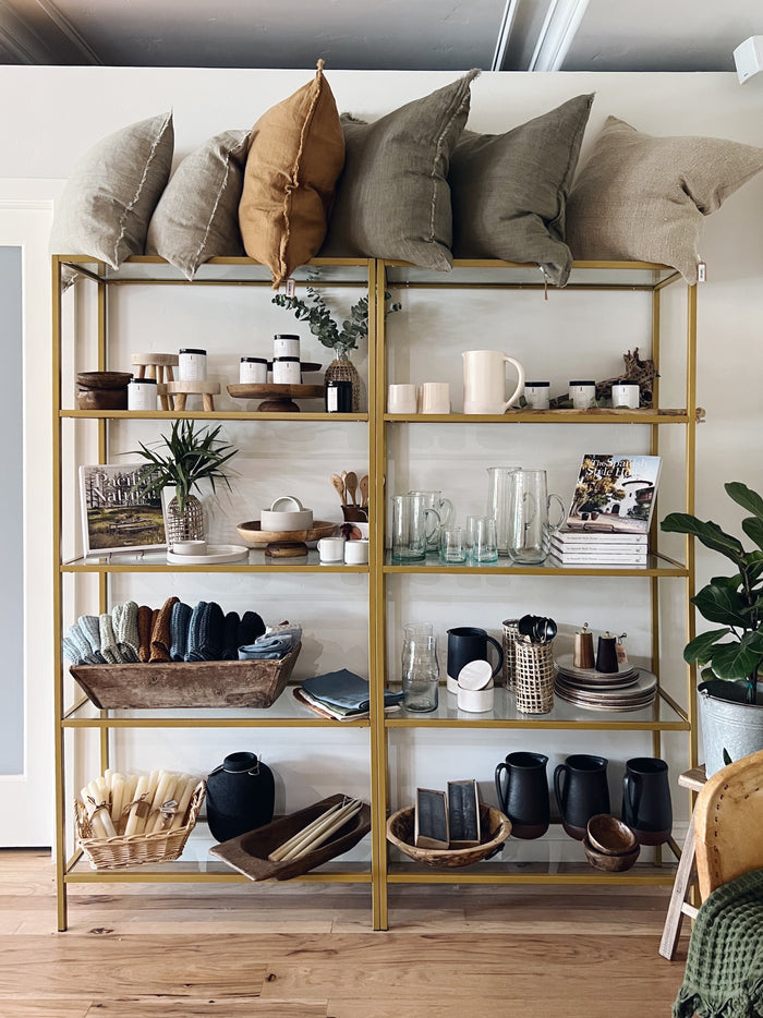 Pillows, Candles and Pottery at Saguaro Home 