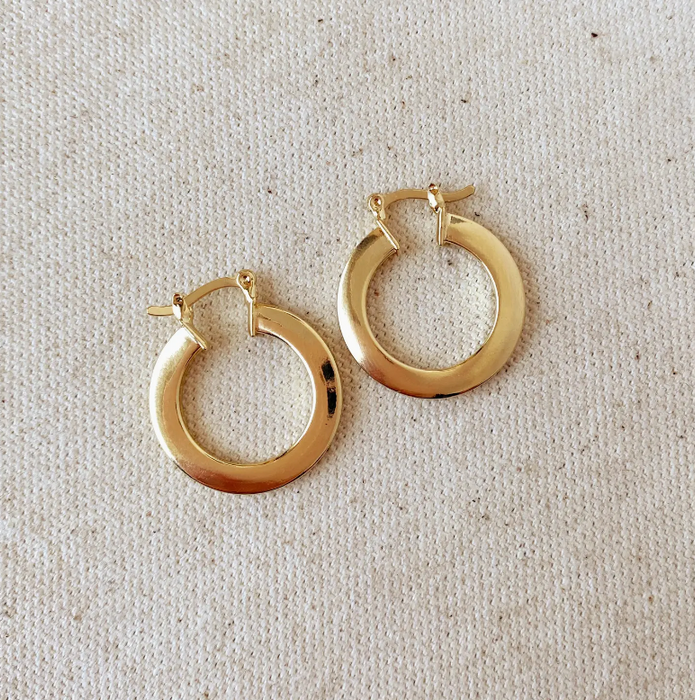 GoldFi | Flat Hoop Earring