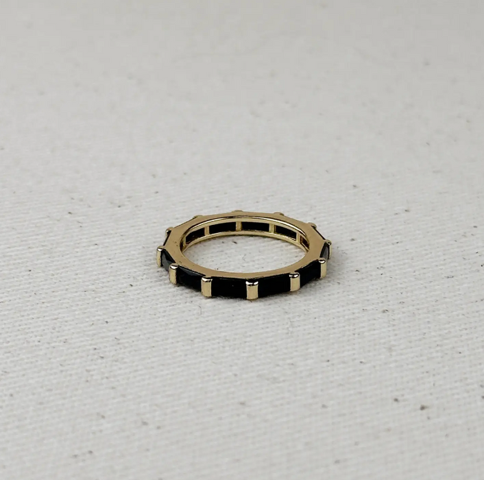 GoldFi | Black CZ Ring