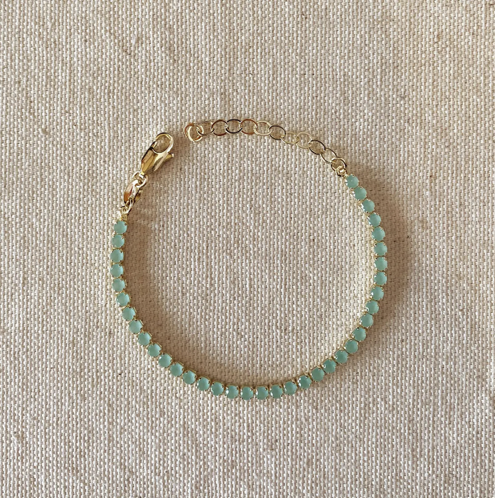 GoldFi | Mint CZ Bracelet