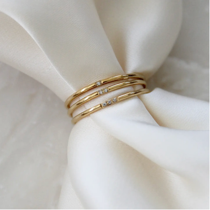 Maive | Mina Band Ring Set Gold 8