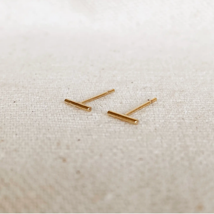 GoldFi | Bar Stud Earrings