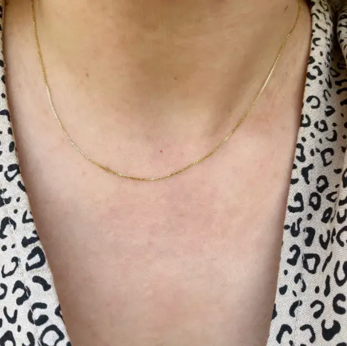 GoldFi | 0.5mm Box Chain Necklace