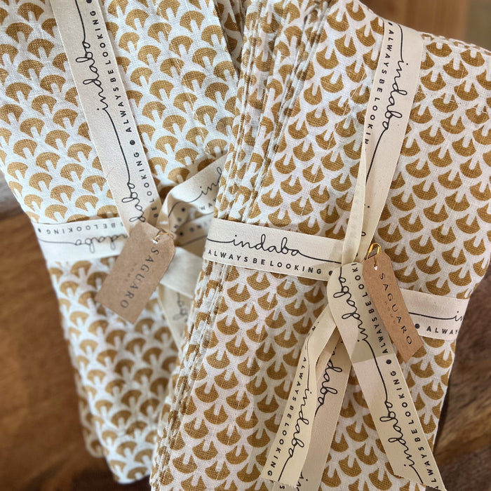Indaba | Napkin Linen Ochre S/4